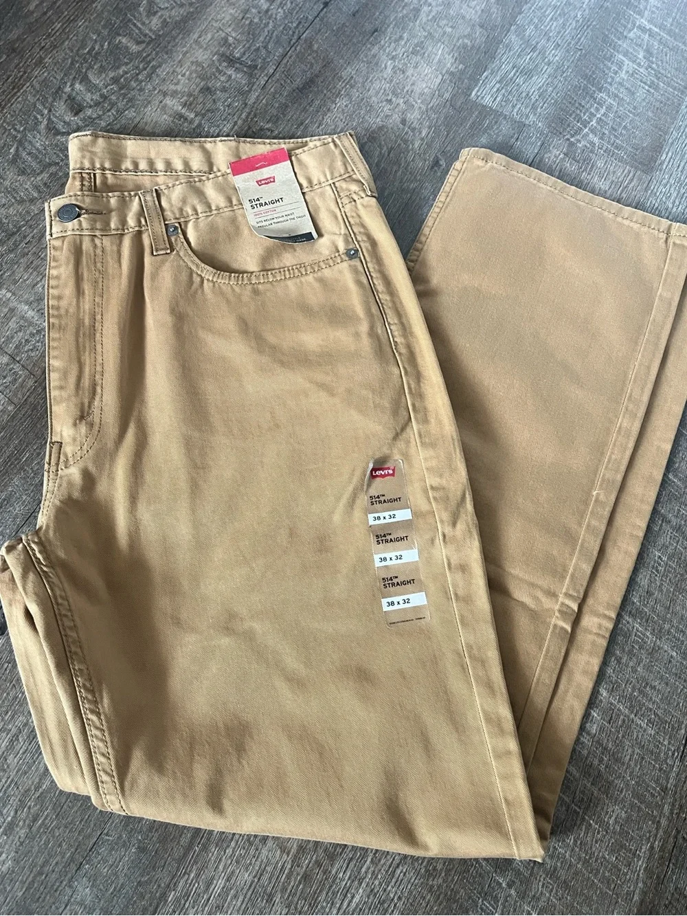 Levi's 514 Straight‎ Fit Men's Jeans-Size 38x32